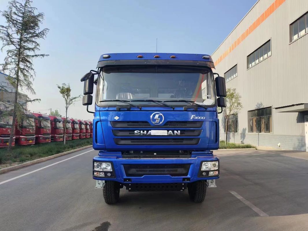 SHACMAN CNG Dump Truck F3000 6x4 380 EuroV Biru