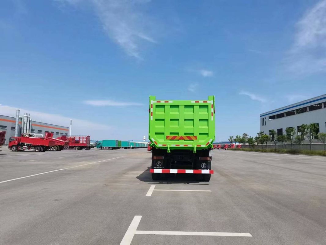 10 Roda SHACMAN F3000 CNG Dump Truck 6x4 Euro V WEICHAI-430HP Hijau Sempurna untuk Konstruksi dan Pertambangan