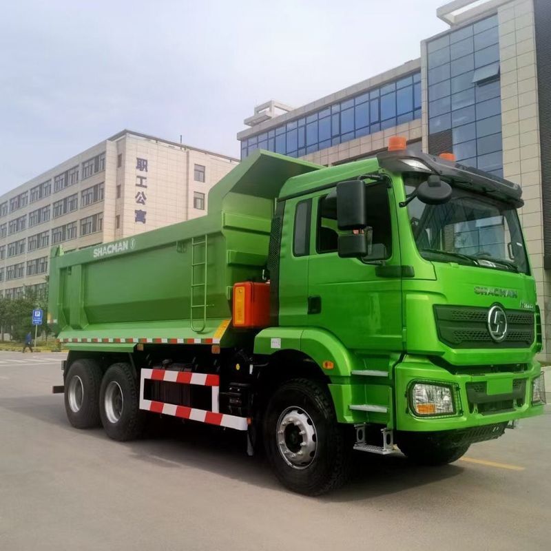 9.5T SHACMAN H3000 Dump Truck 8x4 430 EuroV Green Dumper Truck MAN Axles 2*16T