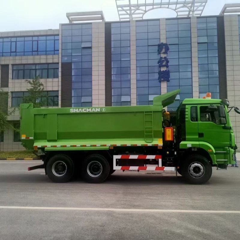 9.5T SHACMAN H3000 Dump Truck 8x4 430 EuroV Green Dumper Truck MAN Axles 2*16T