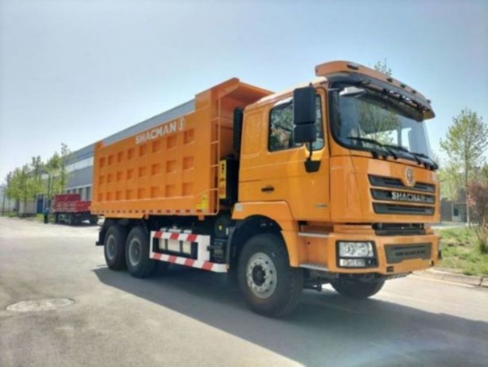 10 Roda SHACMAN F3000 Tipper Truck 6x4 375 EuroV Kuning dengan garansi 24 bulan