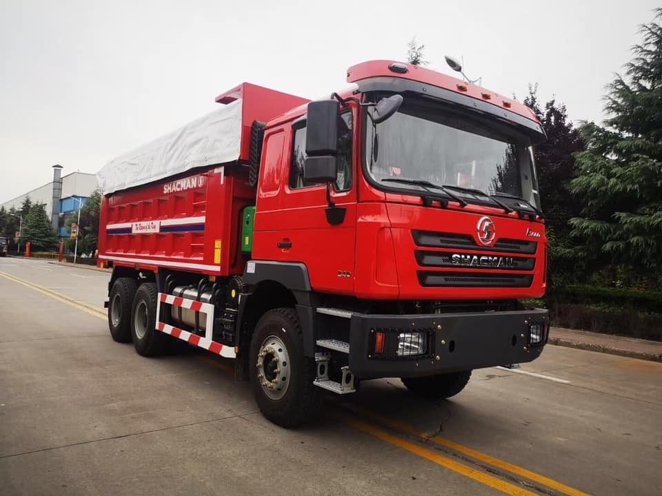 SHACMAN 12Wheels Tipper Truck F3000 6x4 400Hp Euro II Merah