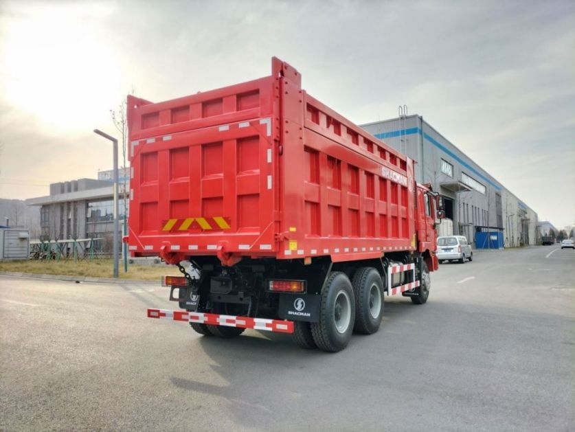SHACMAN F3000 Tipper Dump Truck 6x4 WP10.380Hp EuroII Merah 10 Ban dengan 5175mm