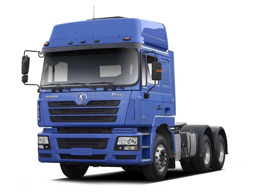Biru SHACMAN F3000 kepala traktor 6x4 460 HP EuroV Shacman kepala traktor