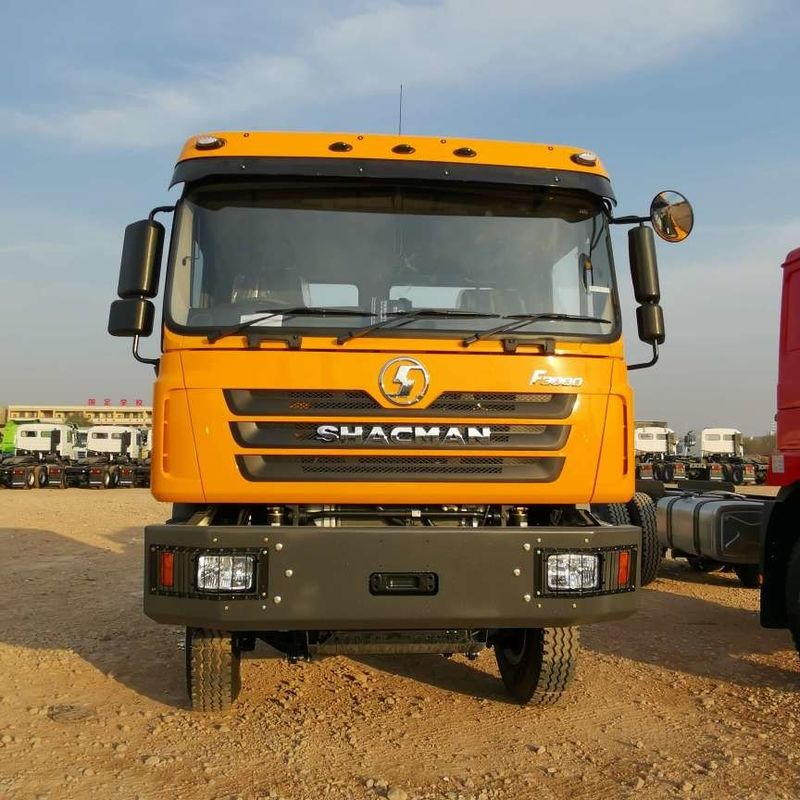 Merah SHACMAN F3000 375HP Euro V 6-Wheel Traktor Kepala 4x2 WEICHAI Mesin