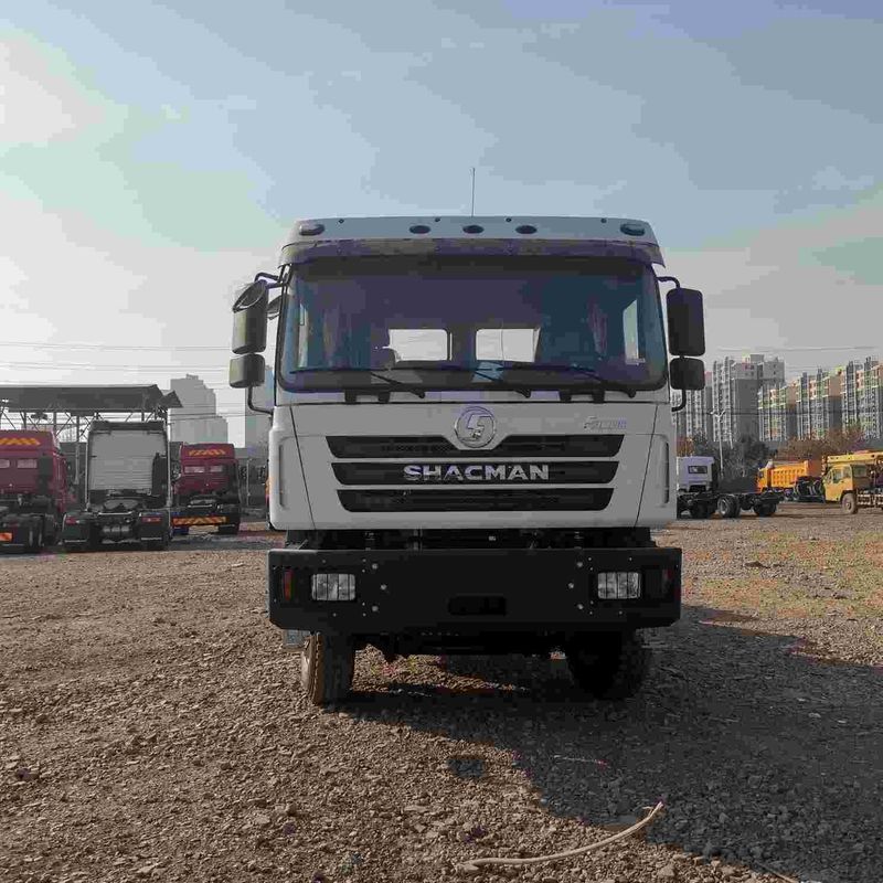 Merah SHACMAN F3000 375HP Euro V 6-Wheel Traktor Kepala 4x2 WEICHAI Mesin