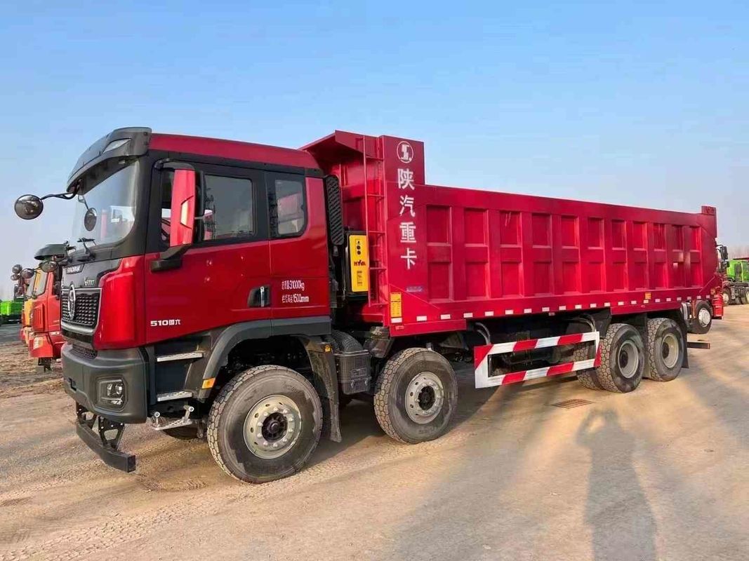SHACMAN 8x4 440HP EuroV Heavy Dump Truck Putih 20 - 30 Ton Tipper Dump Truck
