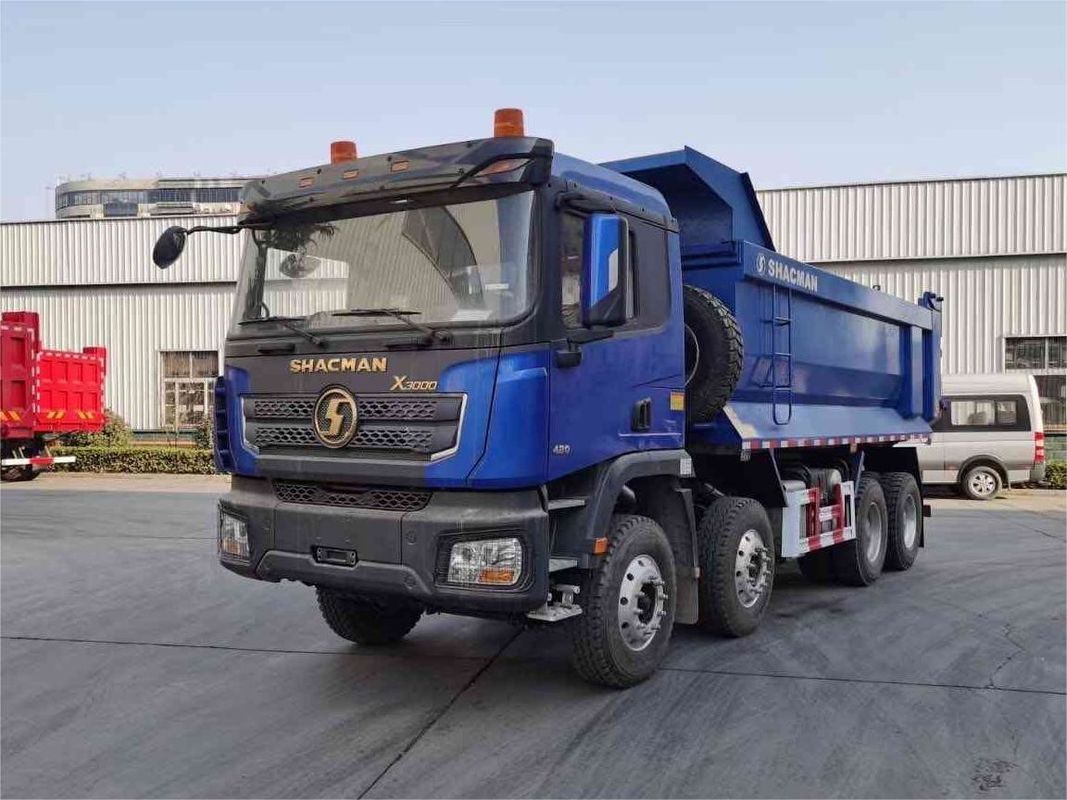SHACMAN 8x4 440HP EuroV Heavy Dump Truck Putih 20 - 30 Ton Tipper Dump Truck