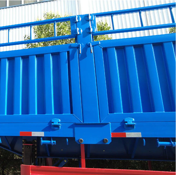 CIMC 3 Axles 4 Axles Fence Cargo Semi Trailer 60 80 Ton Dengan Kontainer Twist Lock