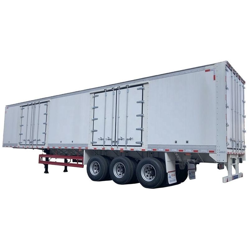 CIMC Van tipe Semi Box Trailer 3 Axle Foot Dry Van Container Semi Trailer