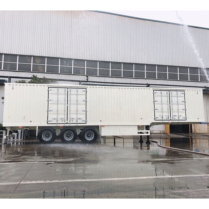 CIMC Van tipe Semi Box Trailer 3 Axle Foot Dry Van Container Semi Trailer