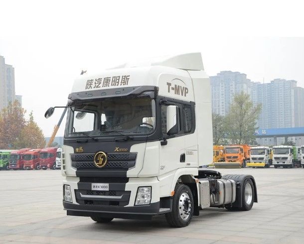 SHACMAN X3000 4x2 Traktor 420HP Double Sleeper Kiri Pengemudi Traktor Truk Untuk Aljazair