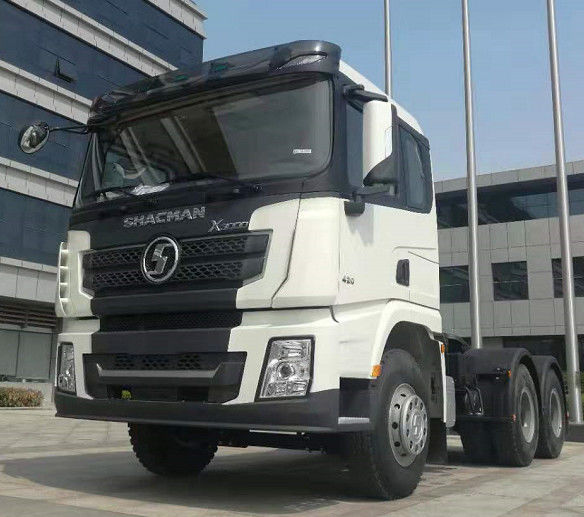 SHACMAN Traktor Truk 10 Roda X3000 6x4 Kiri Pengemudi Double Sleeper Traktor Kepala Untuk Aljazair