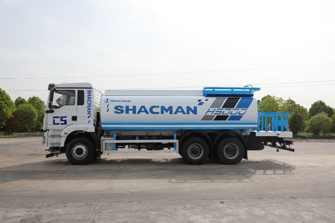Truk Air SHACMAN H3000 4X2 dengan Mesin 336HP Tangki 10m³ dan Penggerak Tangan Kiri Euro Ⅲ